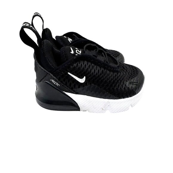 Nike Kids Air Max 270 Black/White Baby/Toddler Sneakers US size 3C -DD1646-002- - Picture 1 of 9